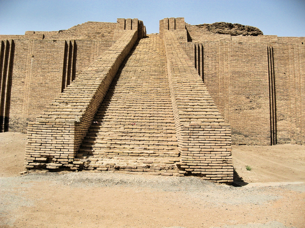 A view of the Ziggurat in Ur near Basra in Iraq